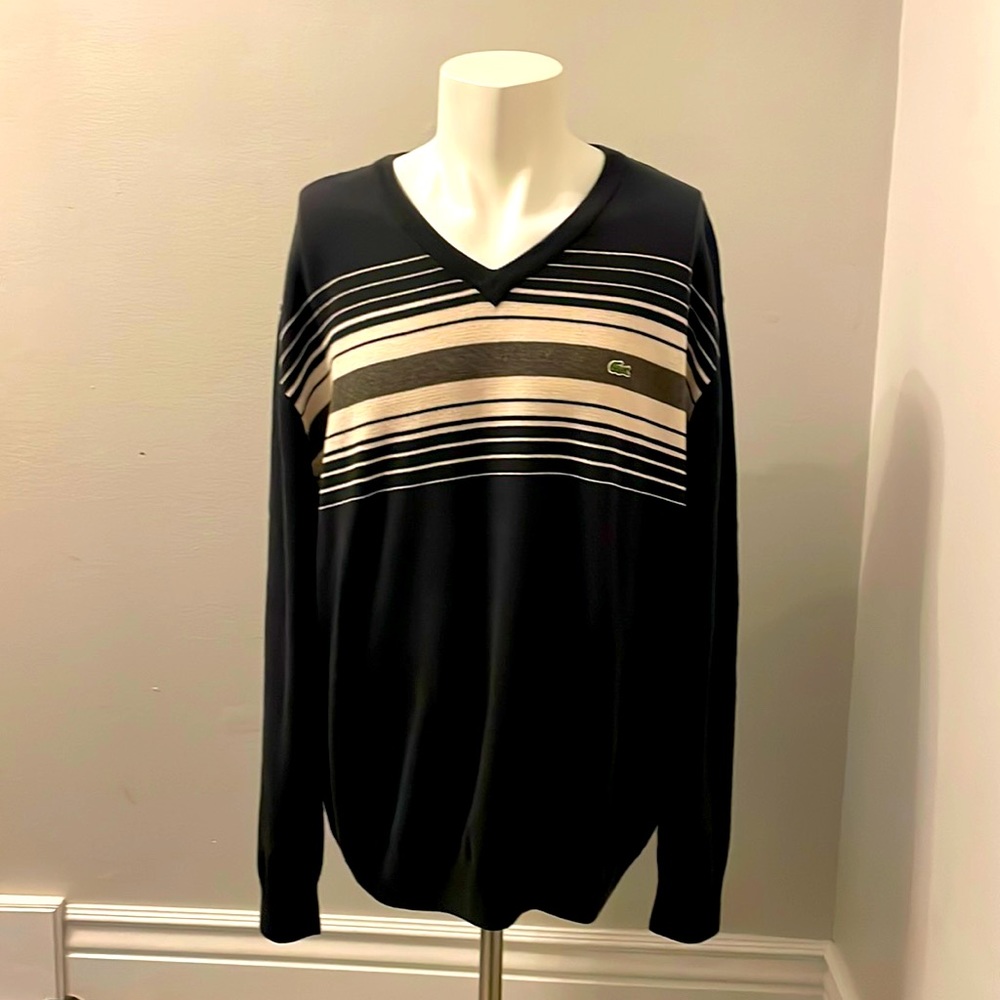 Lacoste Vee Neck Sweater